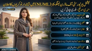 NUML Jobs 2026 latest advertisement announced by National University of Modern Languages for multiple vacancies in Islamabad and regional campuses.