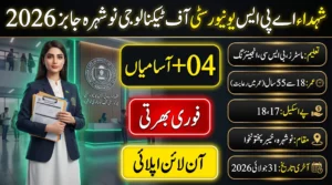Shuhada-E-APS University of Technology Nowshera Jobs 2026 official recruitment announcement for teaching and administrative positions in KP.